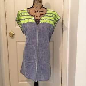 Cute beach cover up/ summer shirt